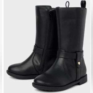 Black Knee-High Toddler Riding Boots